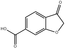 6-Benzofurancarboxylic acid, 2,3-dihydro-3-oxo- Struktur