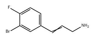 2-Propen-1-amine, 3-(3-bromo-4-fluorophenyl)- Structure