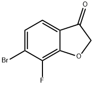 6-Bromo-7-fluorobenzo[b]furan-3(2H)-one Structure