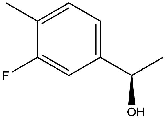 (R)-1-(3-fluoro-4-methylphenyl)ethanol Structure