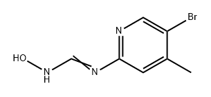 Methanimidamide, N'-(5-bromo-4-methyl-2-pyridinyl)-N-hydroxy- Struktur