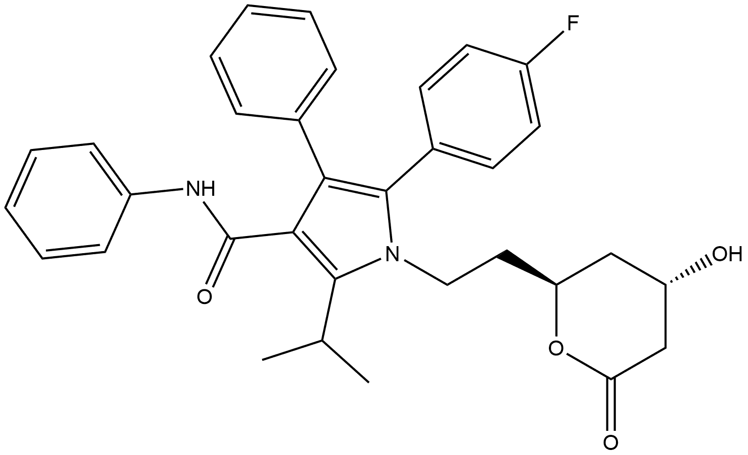 恩托伐他汀EP杂质H,134523-07-2,结构式