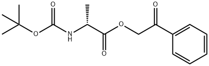 2-氧代-2-苯乙基(叔丁氧基羰基)-D-丙氨酸,1345594-38-8,结构式