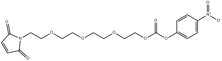 2,5,8,11-Tetraoxatridecanoic acid, 13-(2,5-dihydro-2,5-dioxo-1H-pyrrol-1-yl)-, 4-nitrophenyl ester Structure