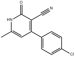 3-Pyridinecarbonitrile, 4-(4-chlorophenyl)-1,2-dihydro-6-methyl-2-oxo-