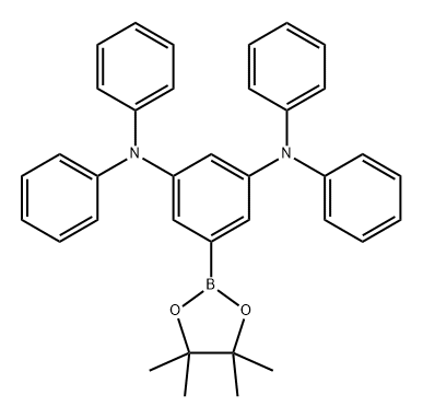 1,3-Benzenediamine, N1,N1,N3,N3-tetraphenyl-5-(4,4,5,5-tetramethyl-1,3,2-dioxaborolan-2-yl)- Structure