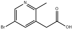 5-Bromo-2-methylpyridine-3-acetic acid Structure
