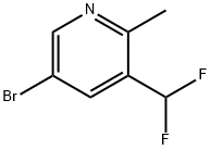 5-溴-3-(二氟甲基)-2-甲基吡啶,1346543-53-0,结构式
