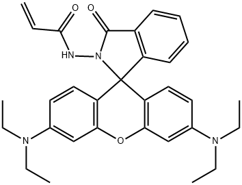 2-Propenamide, N-[3',6'-bis(diethylamino)-3-oxospiro[1H-isoindole-1,9'-[9H]xanthen]-2(3H)-yl]- Structure