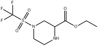 Ethyl 4-[(trifluoromethyl)sulfonyl]-2-piperazinecarboxylate
