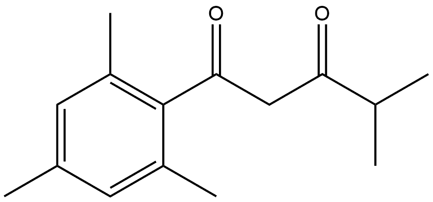 4-Methyl-1-(2,4,6-trimethylphenyl)-1,3-pentanedione Structure