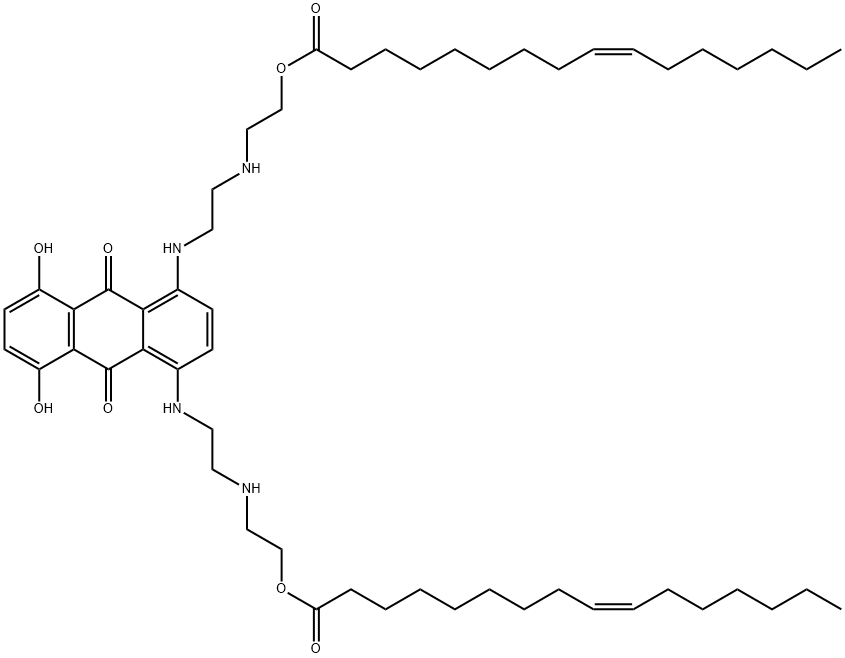 9-Hexadecenoic acid, 1,1'-[(9,10-dihydro-5,8-dihydroxy-9,10-dioxo-1,4-anthracenediyl)bis(imino-2,1-ethanediylimino-2,1-ethanediyl)] ester, (9Z,9'Z)-|DI-PAL-MTO