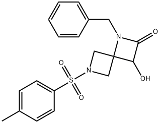 1,6-Diazaspiro[3.3]heptan-2-one, 3-hydroxy-6-[(4-methylphenyl)sulfonyl]-1-(phenylmethyl)-|