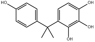 1,2,3-Benzenetriol, 4-[1-(4-hydroxyphenyl)-1-methylethyl]- Structure