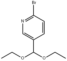 Pyridine, 2-bromo-5-(diethoxymethyl)- 化学構造式