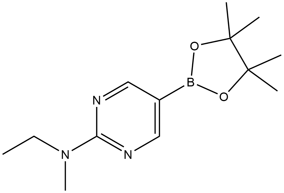 N-Ethyl-N-methyl-5-(4,4,5,5-tetramethyl-1,3,2-dioxaborolan-2-yl)-2-pyrimidina... Struktur