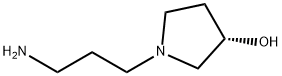 3-Pyrrolidinol, 1-(3-aminopropyl)-, (3S)- Structure