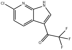 1-(6-chloro-1H-pyrrolo[2,3-b]pyridin-3-yl)-2,2,2-trifluoroethan-1-one Structure