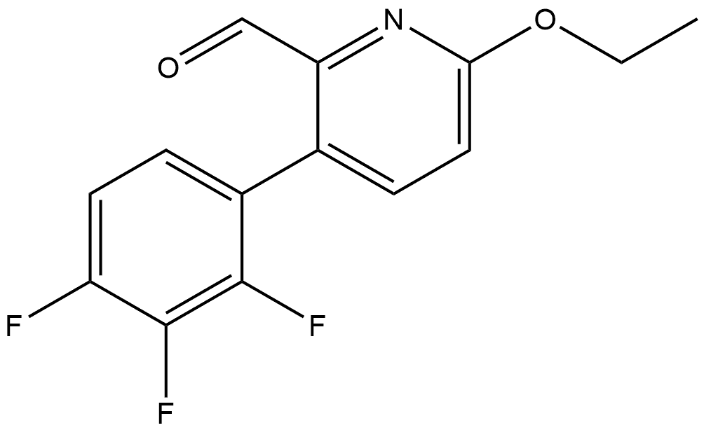 2-Pyridinecarboxaldehyde,6-ethoxy-3-(2,3,4-trifluorophenyl)-|