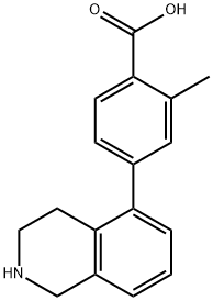 Benzoic acid, 2-methyl-4-(1,2,3,4-tetrahydro-5-isoquinolinyl)- Structure