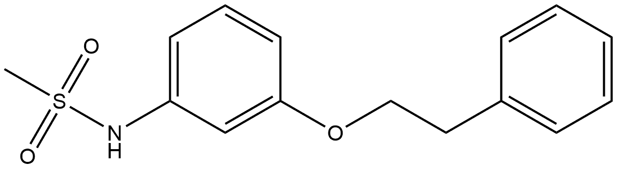 N-[3-(2-Phenylethoxy)phenyl]methanesulfonamide Structure