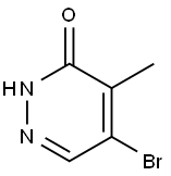 3(2H)-Pyridazinone, 5-bromo-4-methyl-,1351249-64-3,结构式