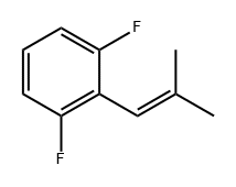 Benzene, 1,3-difluoro-2-(2-methyl-1-propen-1-yl)- Structure