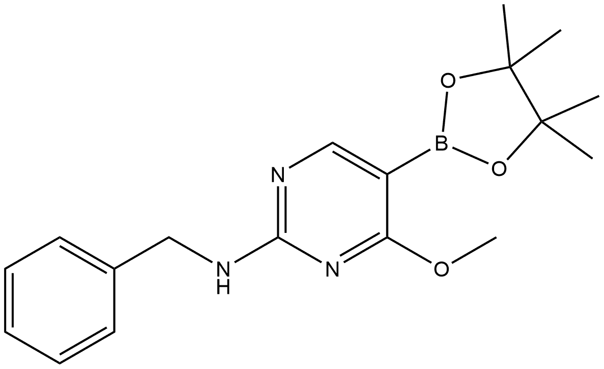 4-Methoxy-N-(phenylmethyl)-5-(4,4,5,5-tetramethyl-1,3,2-dioxaborolan-2-yl)-2-... 结构式