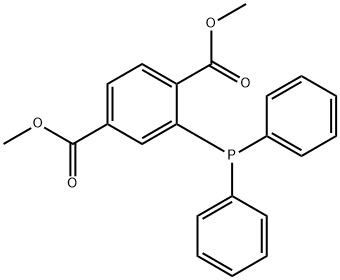 1,4-Benzenedicarboxylic acid, 2-(diphenylphosphino)-, 1,4-dimethyl ester Structure