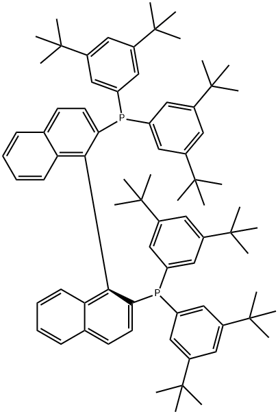 Phosphine, [1,1'-binaphthalene]-2,2'-diylbis[bis[3,5-bis(1,1-dimethylethyl)phenyl]-, (R)- (9CI)|(R)-2,2'-双[二(3,5-二叔丁基苯基)膦基]- 1,1'-联萘