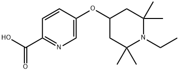 5-((1-ethyl-2,2,6,6-tetramethylpiperidin-4-yl)oxy)picolinic acid Structure