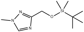 1H-1,2,4-Triazole, 3-[[[(1,1-dimethylethyl)dimethylsilyl]oxy]methyl]-1-methyl-,135206-74-5,结构式