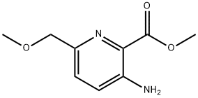 methyl 3-amino-6-(methoxymethyl)pyridine-2-carboxylate Struktur
