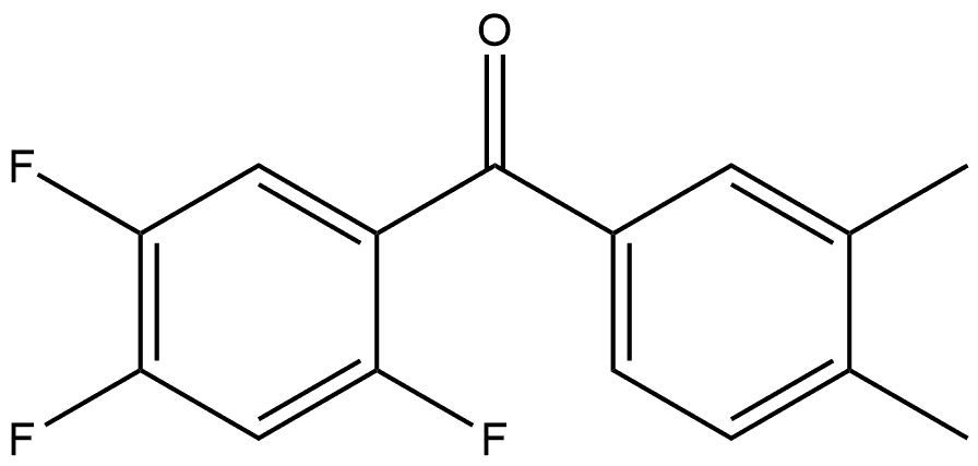 Methanone, (3,4-dimethylphenyl)(2,4,5-trifluorophenyl)- Structure