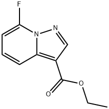 Pyrazolo[1,5-a]pyridine-3-carboxylic acid, 7-fluoro-, ethyl ester Structure