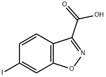 1,2-Benzisoxazole-3-carboxylic acid, 6-iodo- 结构式