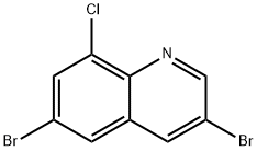 Quinoline, 3,6-dibromo-8-chloro- Structure