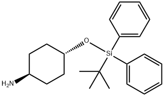 Cyclohexanamine, 4-[[(1,1-dimethylethyl)diphenylsilyl]oxy]-, trans- 化学構造式