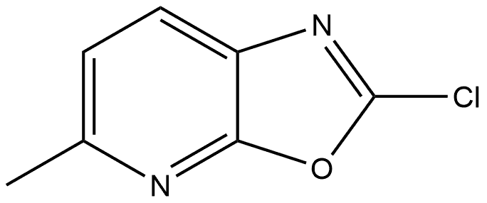 2-chloro-5-methyloxazolo[5,4-b]pyridine 化学構造式