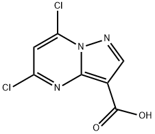 5,7-二氯吡唑并[1,5-A]嘧啶-3-羧酸, 1352891-40-7, 结构式
