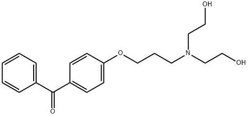 Methanone, [4-[3-[bis(2-hydroxyethyl)amino]propoxy]phenyl]phenyl- Structure