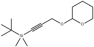 2H-Pyran, 2-[[3-[(1,1-dimethylethyl)dimethylsilyl]-2-propyn-1-yl]oxy]tetrahydro- Struktur