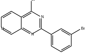 Pyrido[3,4-d]pyrimidine, 2-(3-bromophenyl)-4-chloro- Structure