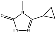 3-cyclopropyl-4-methyl-4,5-dihydro-1H-1,2,4-triazol-5-one Structure