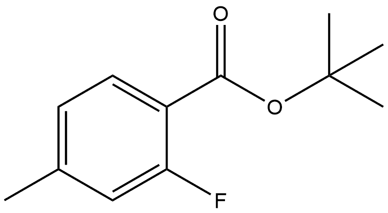 1,1-Dimethylethyl 2-fluoro-4-methylbenzoate Structure