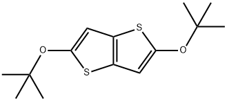 Thieno[3,2-b]thiophene, 2,5-bis(1,1-dimethylethoxy)- Structure