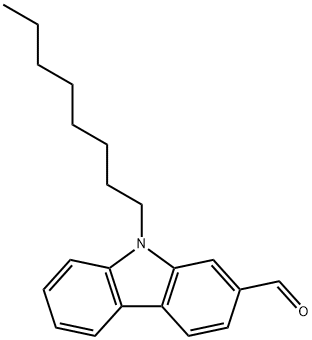 9-辛基-9H-咔唑-2-甲醛 结构式