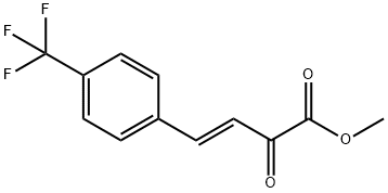 (E)-2-氧代-4-(4-(三氟甲基)苯基)丁-3-烯酸甲酯,1353675-93-0,结构式