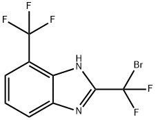 2-[Bromo(difluoro)methyl]-4-(trifluoromethyl)-1H-benzimidazole Structure