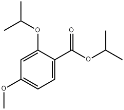 Benzoic acid, 4-methoxy-2-(1-methylethoxy)-, 1-methylethyl ester Structure